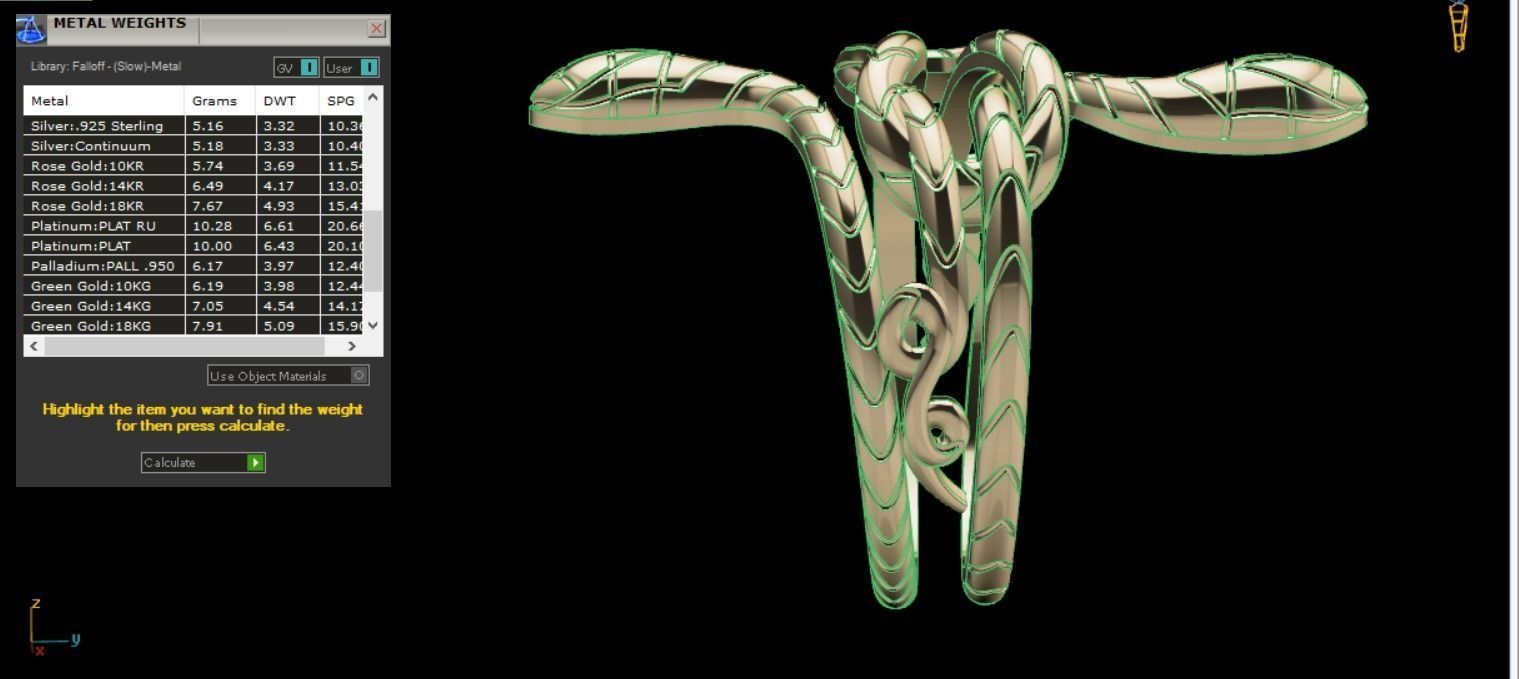 snake ring 3D print model_19