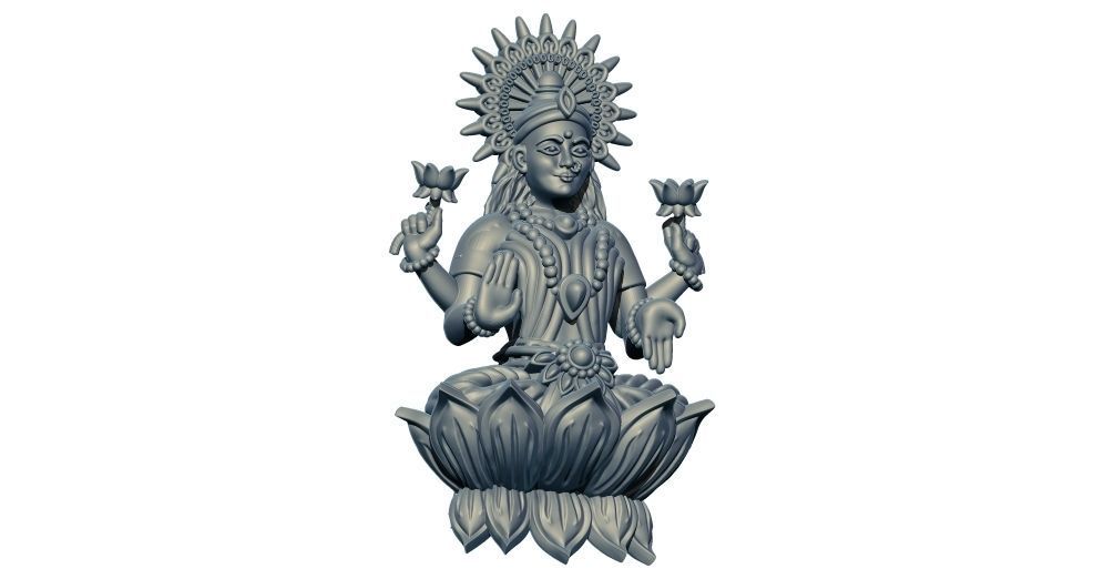 Laxmi Ji 3D Model - 2 3D print model_3