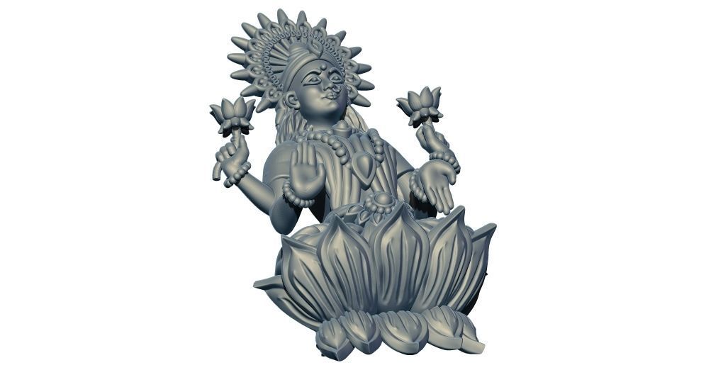 Laxmi Ji 3D Model - 2 3D print model_4
