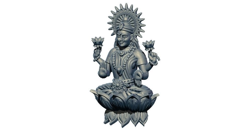 Laxmi Ji 3D Model - 2 3D print model_2