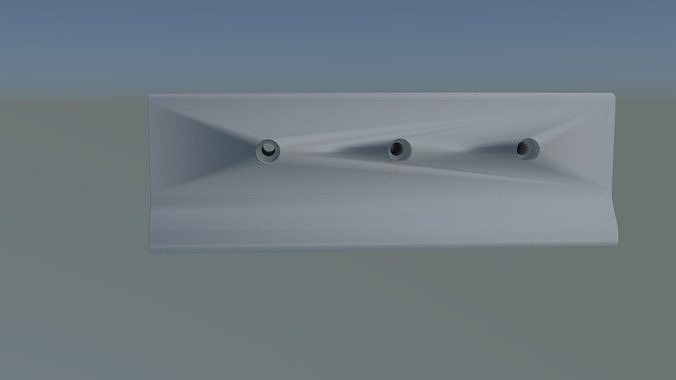 Concrete Parking Block Free 3D print model