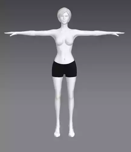 Woman T-Pose Clothing 389