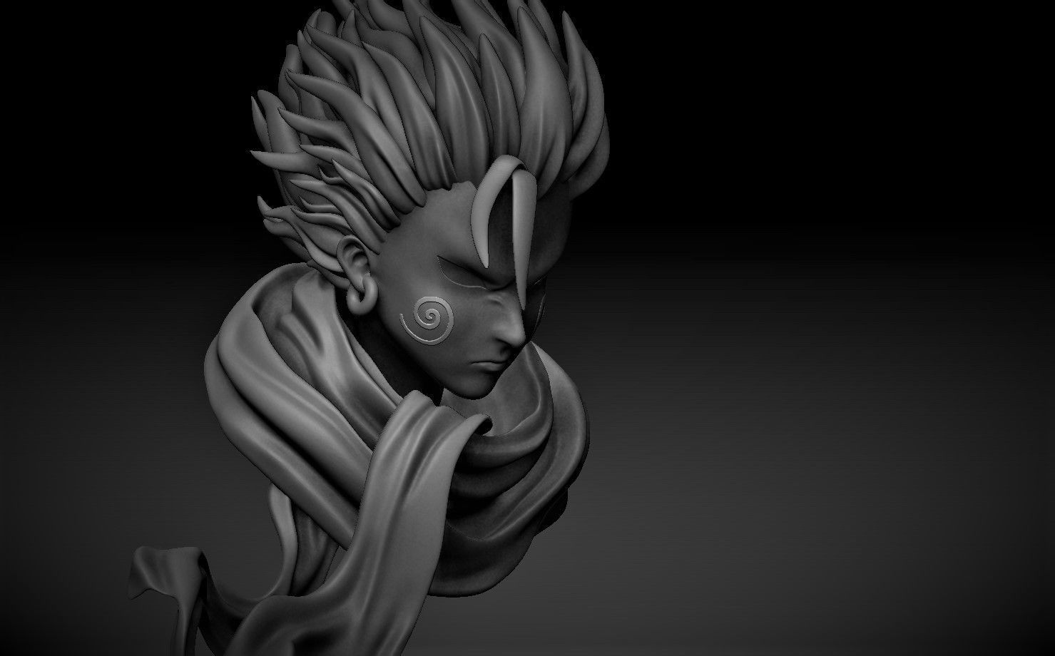 CHOUJI BUTTERFLY BUST MODEL 3D print model_2