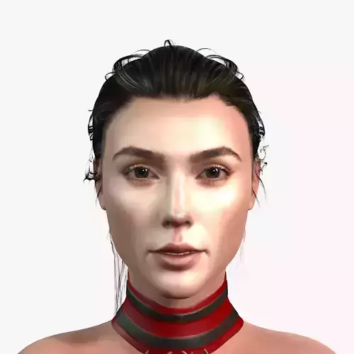 Gal Gadot Character design 3D model Ready for  animation