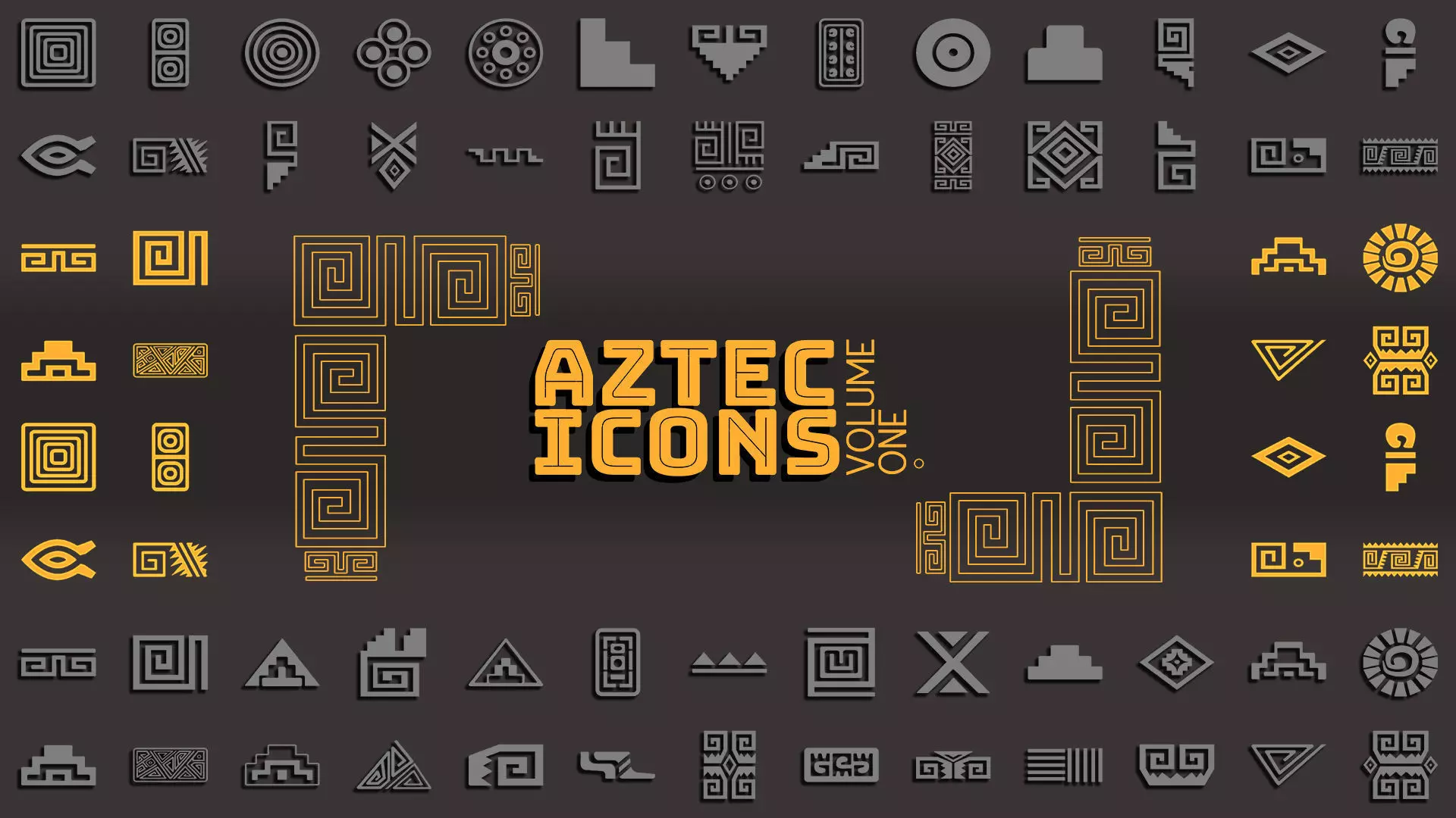 Aztec VECTOR ICONS Volume 1 3D model_0