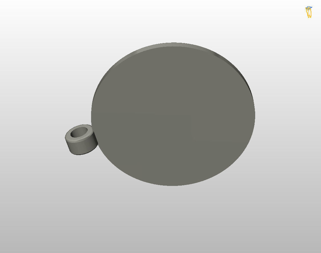 Bitcoin pendant 3D print model_33