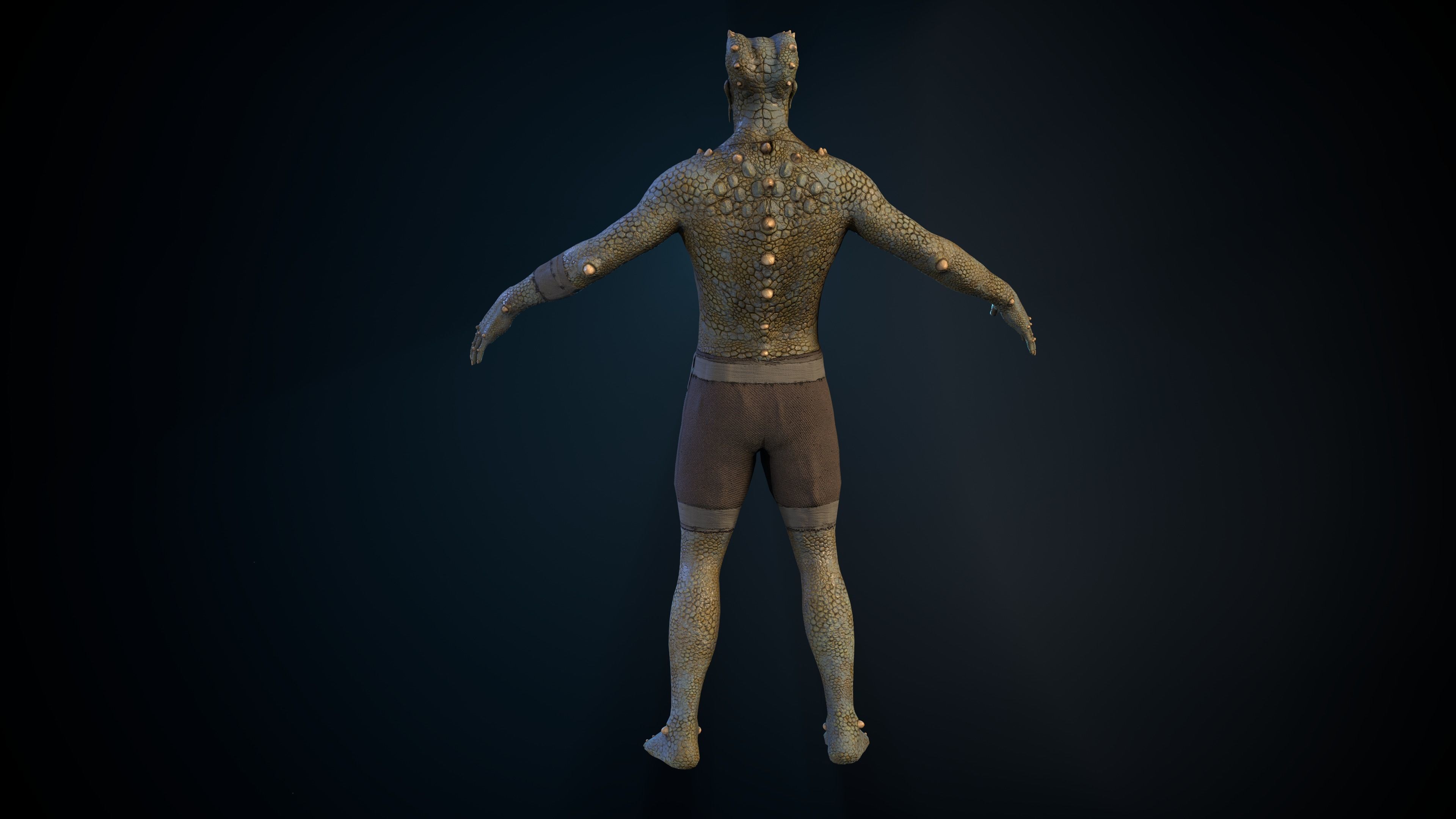Stranger Low-poly 3D model_4