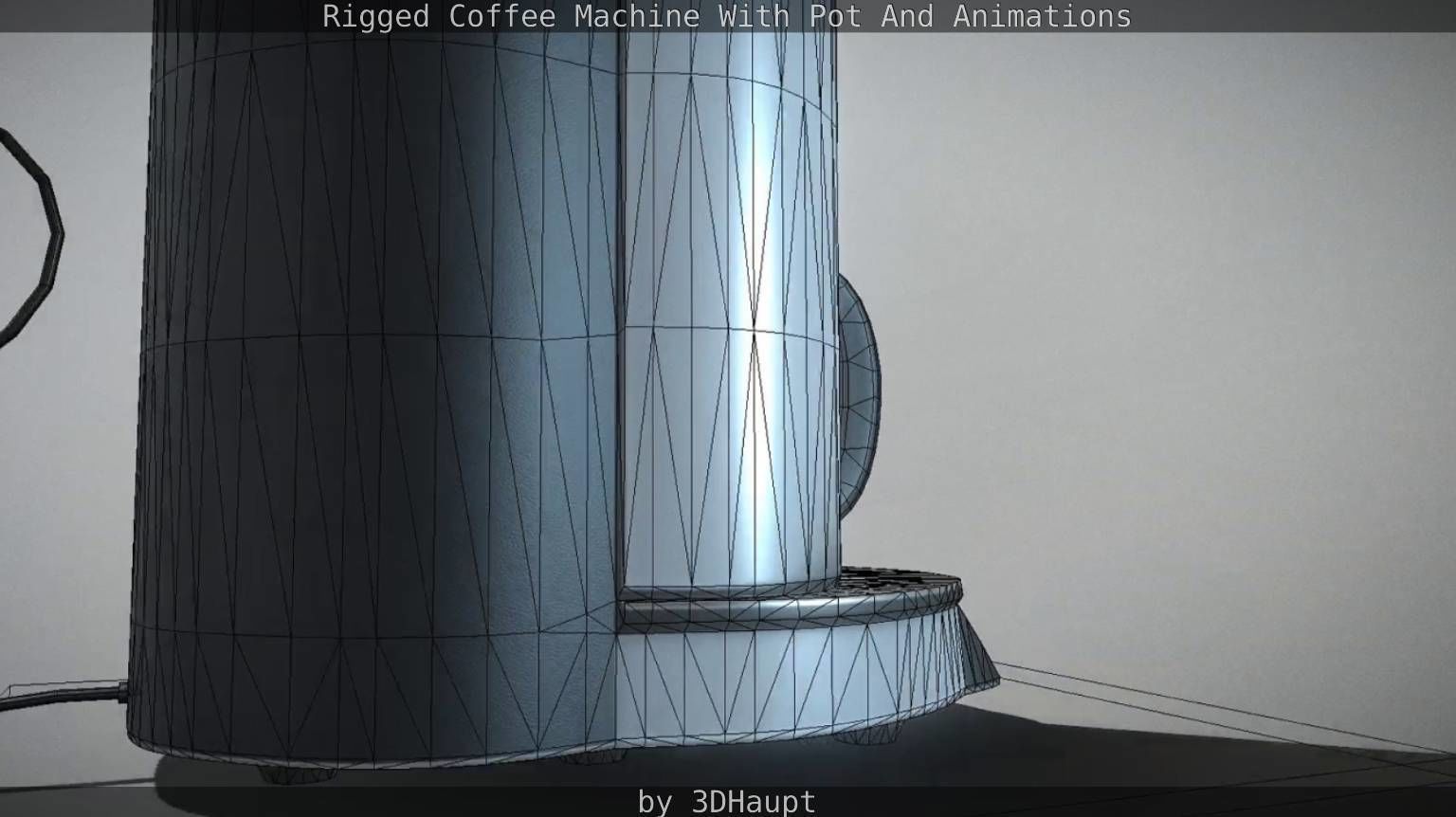 Coffee Machine Rigged Free low-poly 3D model_51