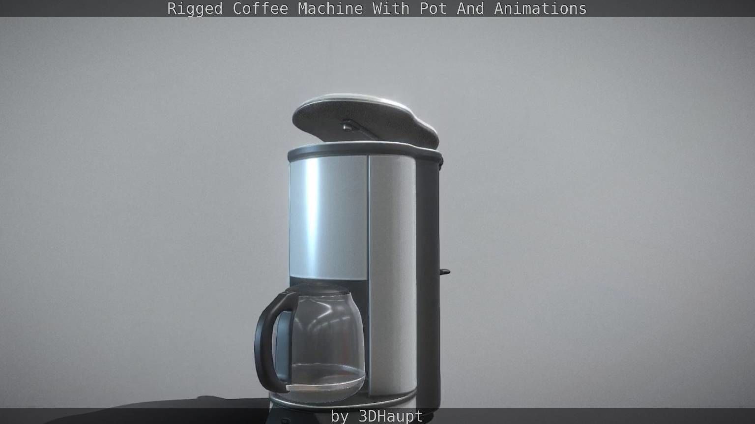 Coffee Machine Rigged Free low-poly 3D model_45