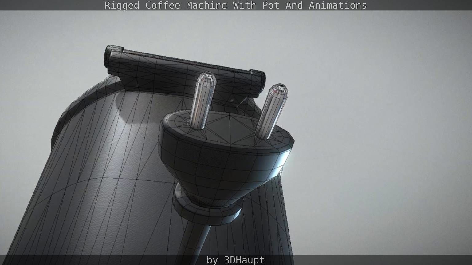 Coffee Machine Rigged Free low-poly 3D model_58