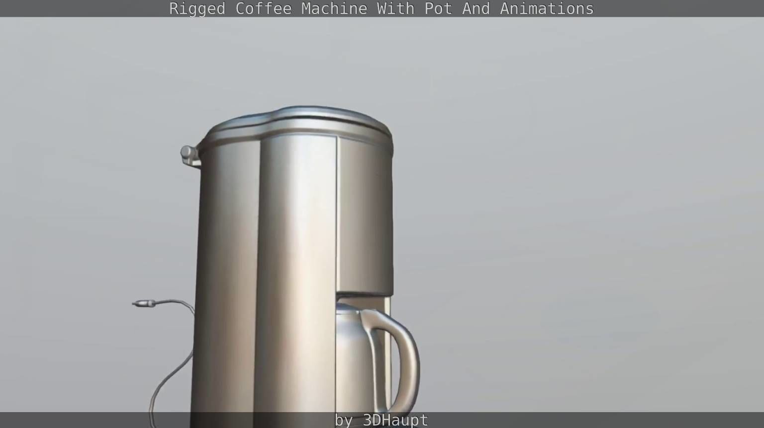 Coffee Machine Rigged Free low-poly 3D model_115