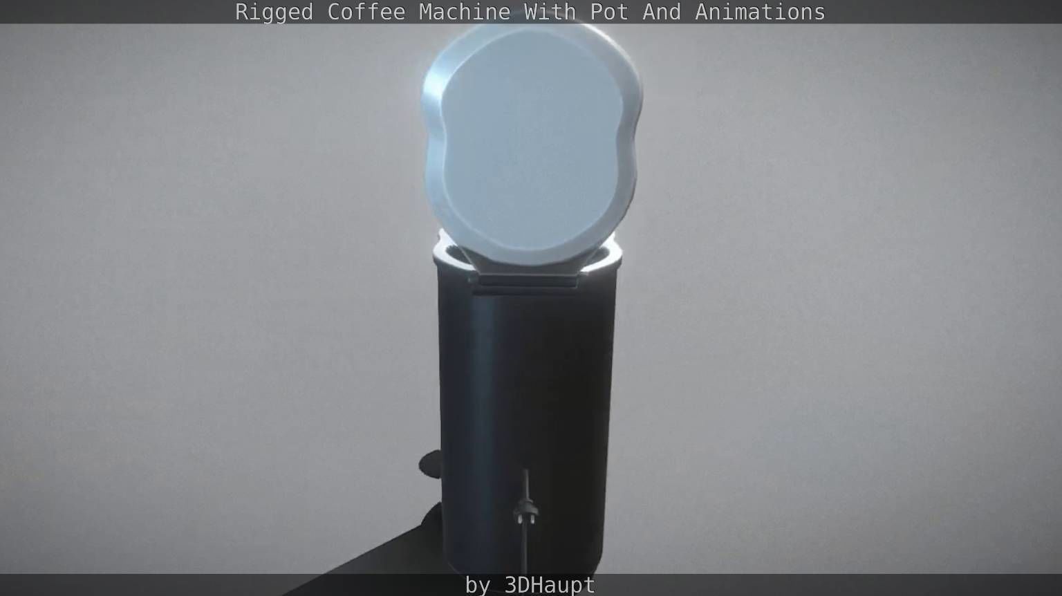 Coffee Machine Rigged Free low-poly 3D model_16