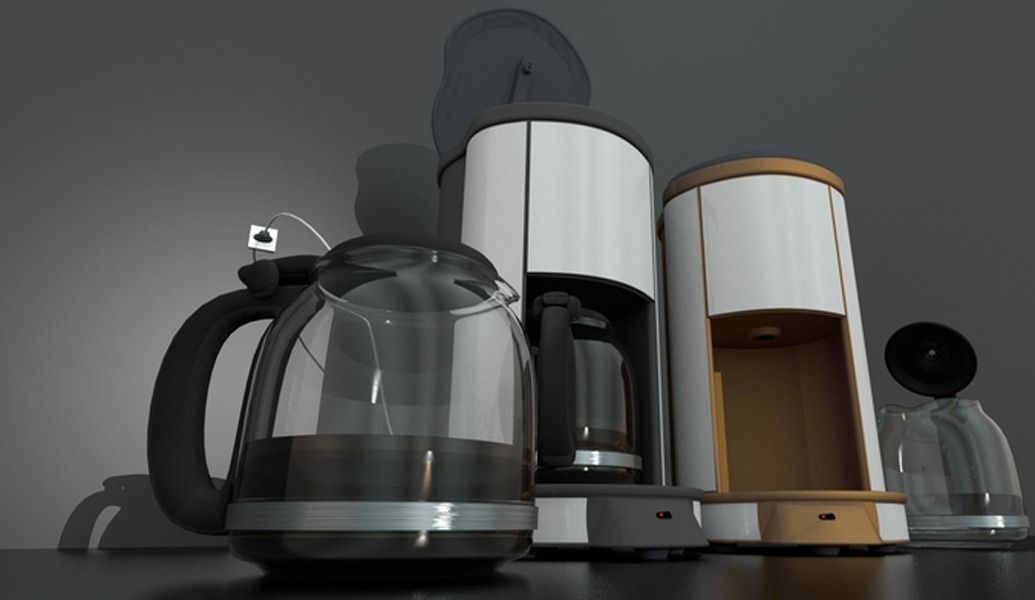 Coffee Machine Rigged Free low-poly 3D model_7