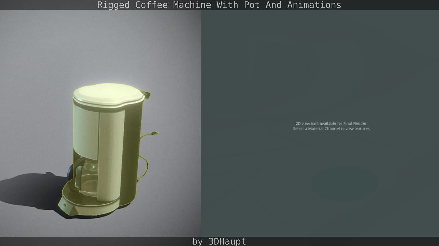 Coffee Machine Rigged Free low-poly 3D model_78