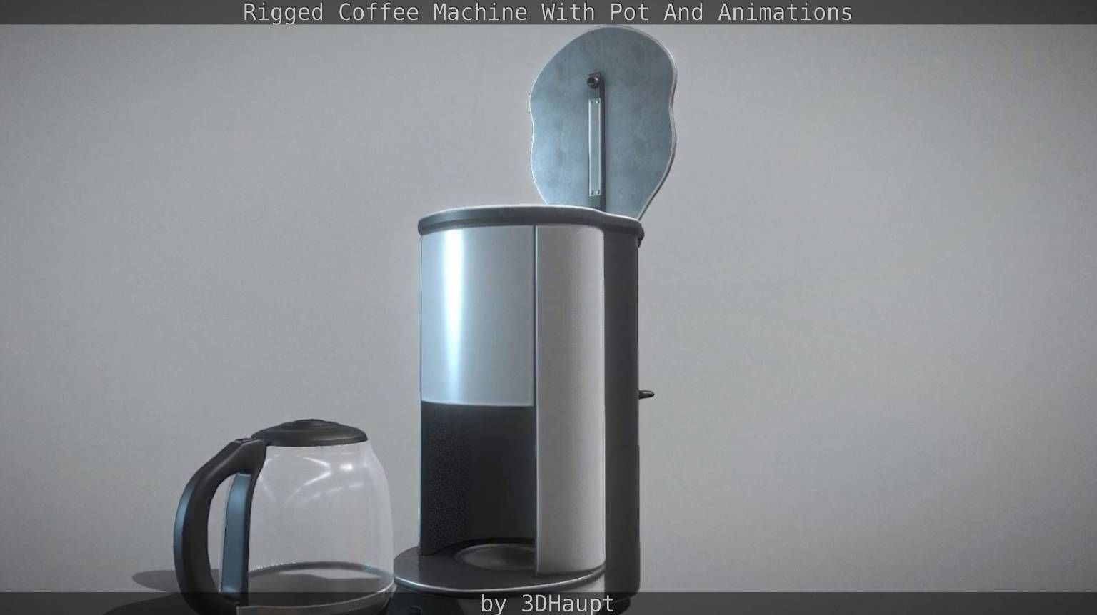 Coffee Machine Rigged Free low-poly 3D model_54