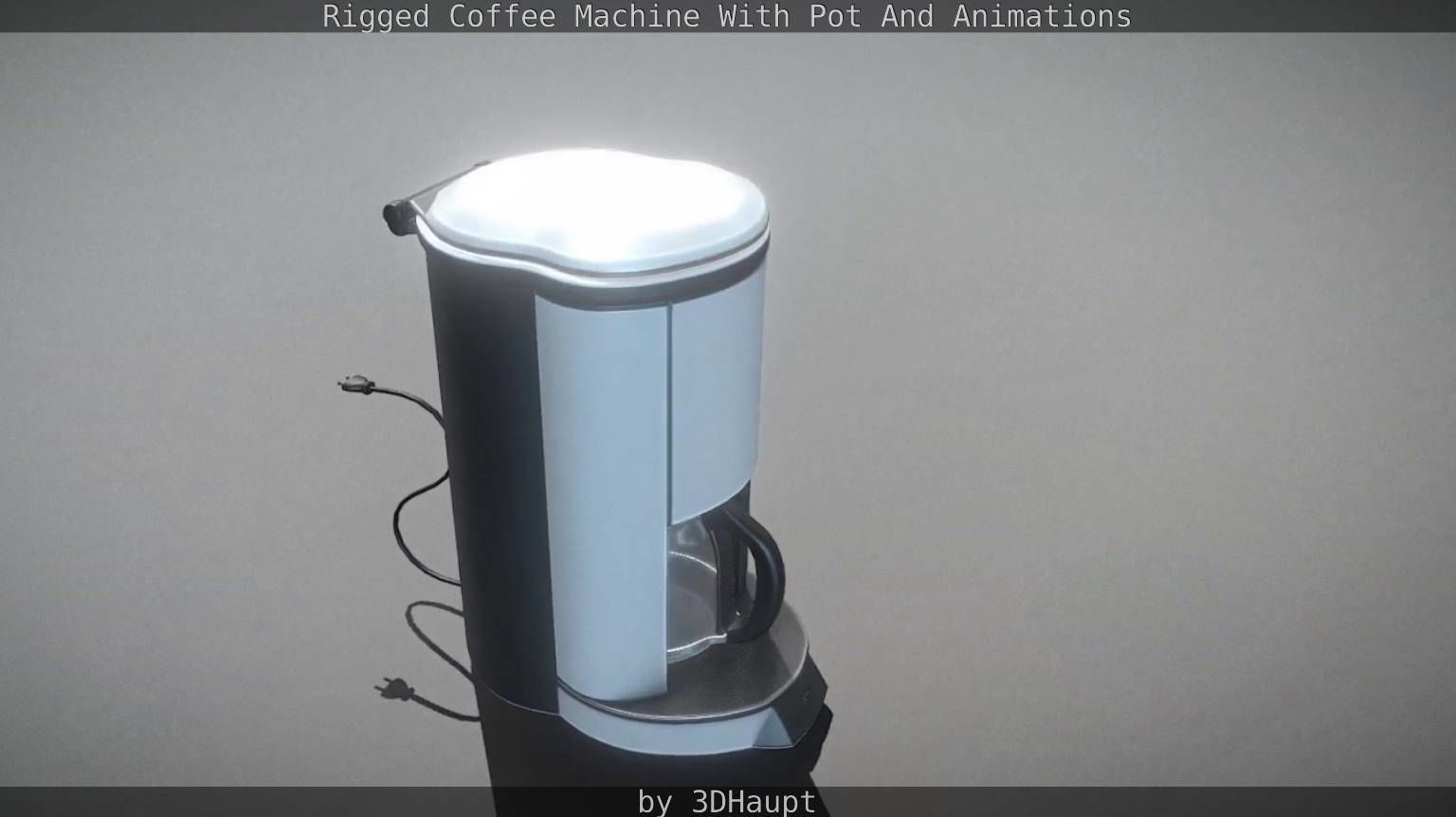 Coffee Machine Rigged Free low-poly 3D model_30
