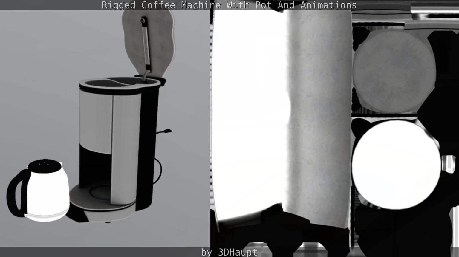 Coffee Machine Rigged Free low-poly 3D model_97