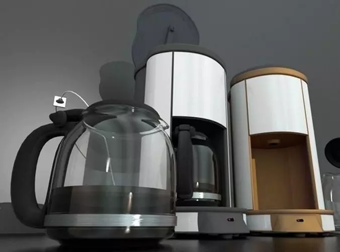 Coffee Machine Rigged Free low-poly 3D model