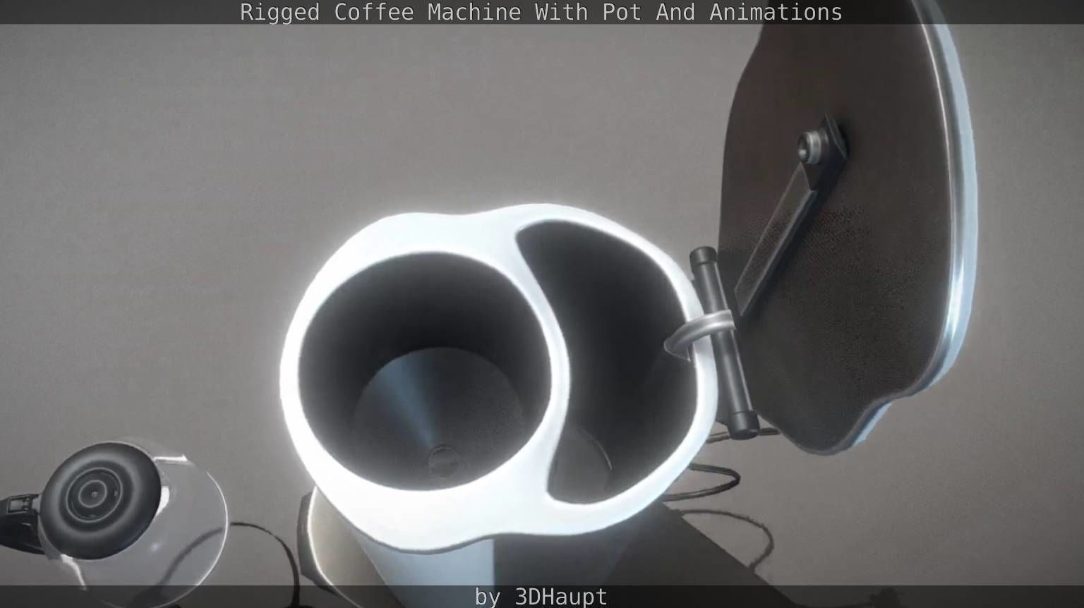 Coffee Machine Rigged Free low-poly 3D model_18