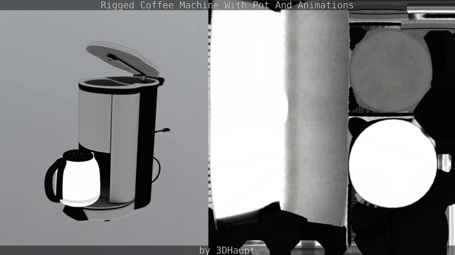 Coffee Machine Rigged Free low-poly 3D model_100