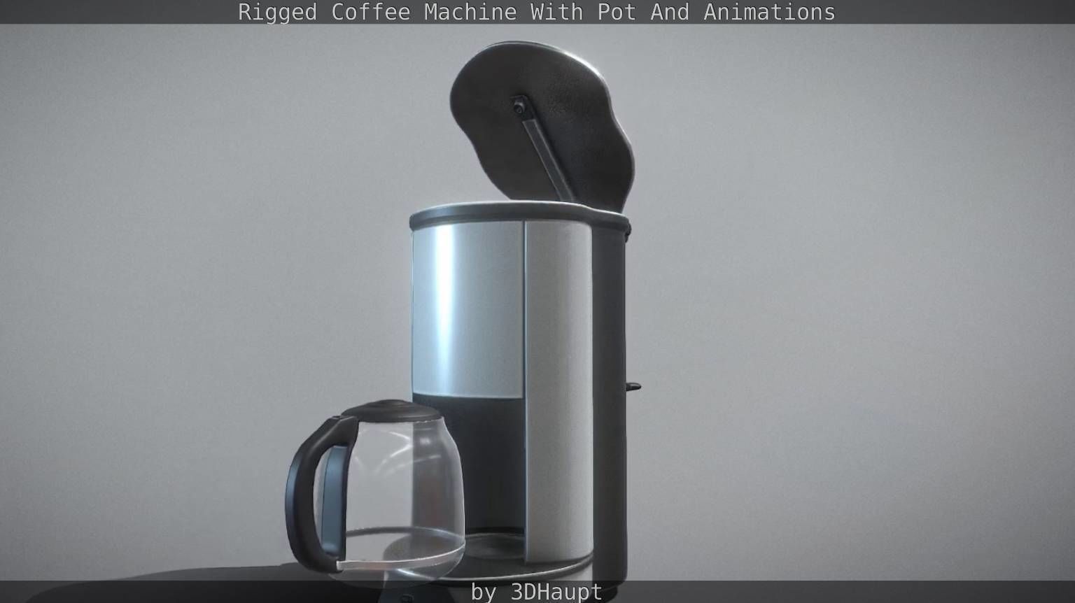 Coffee Machine Rigged Free low-poly 3D model_61