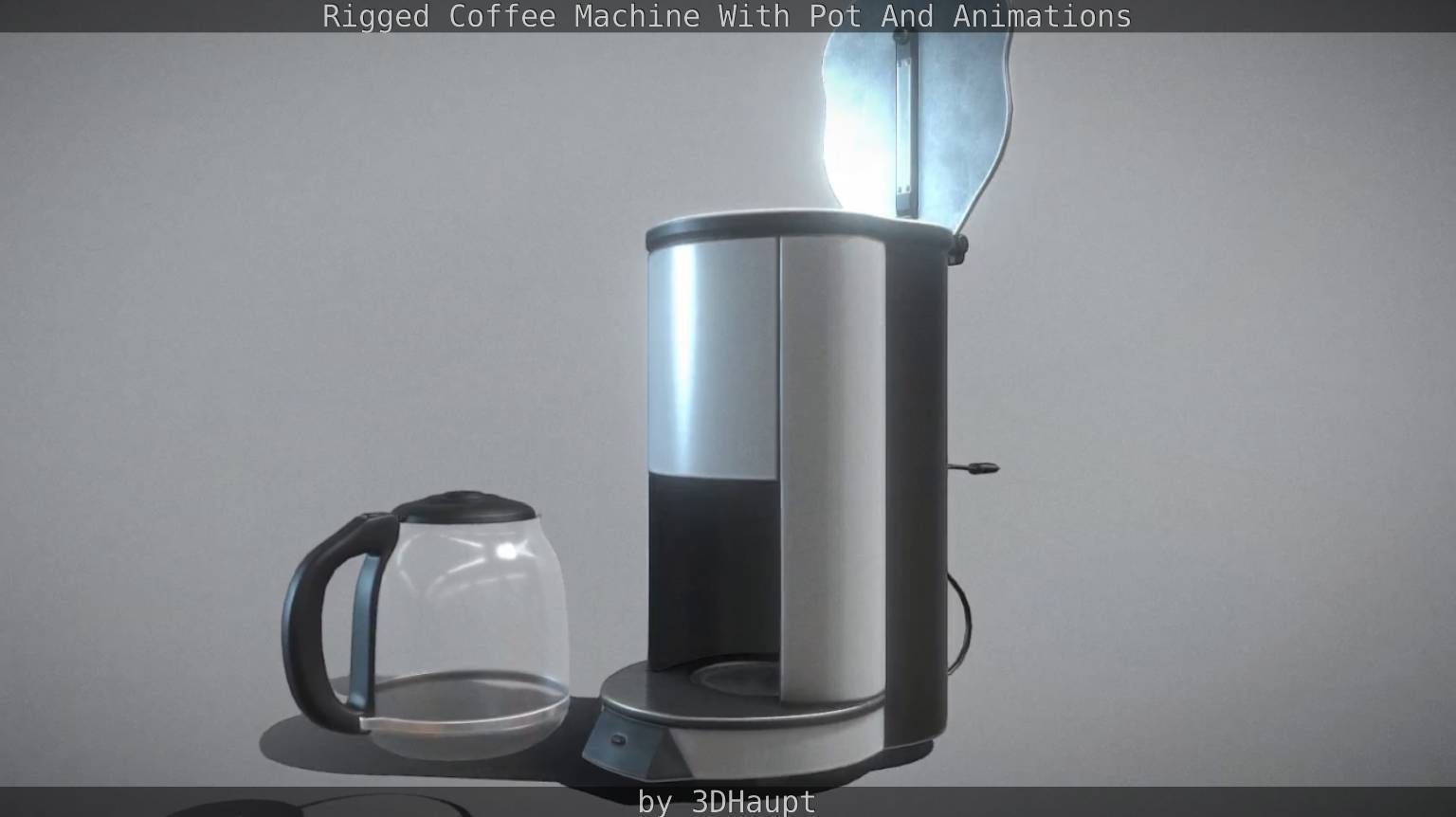 Coffee Machine Rigged Free low-poly 3D model_42