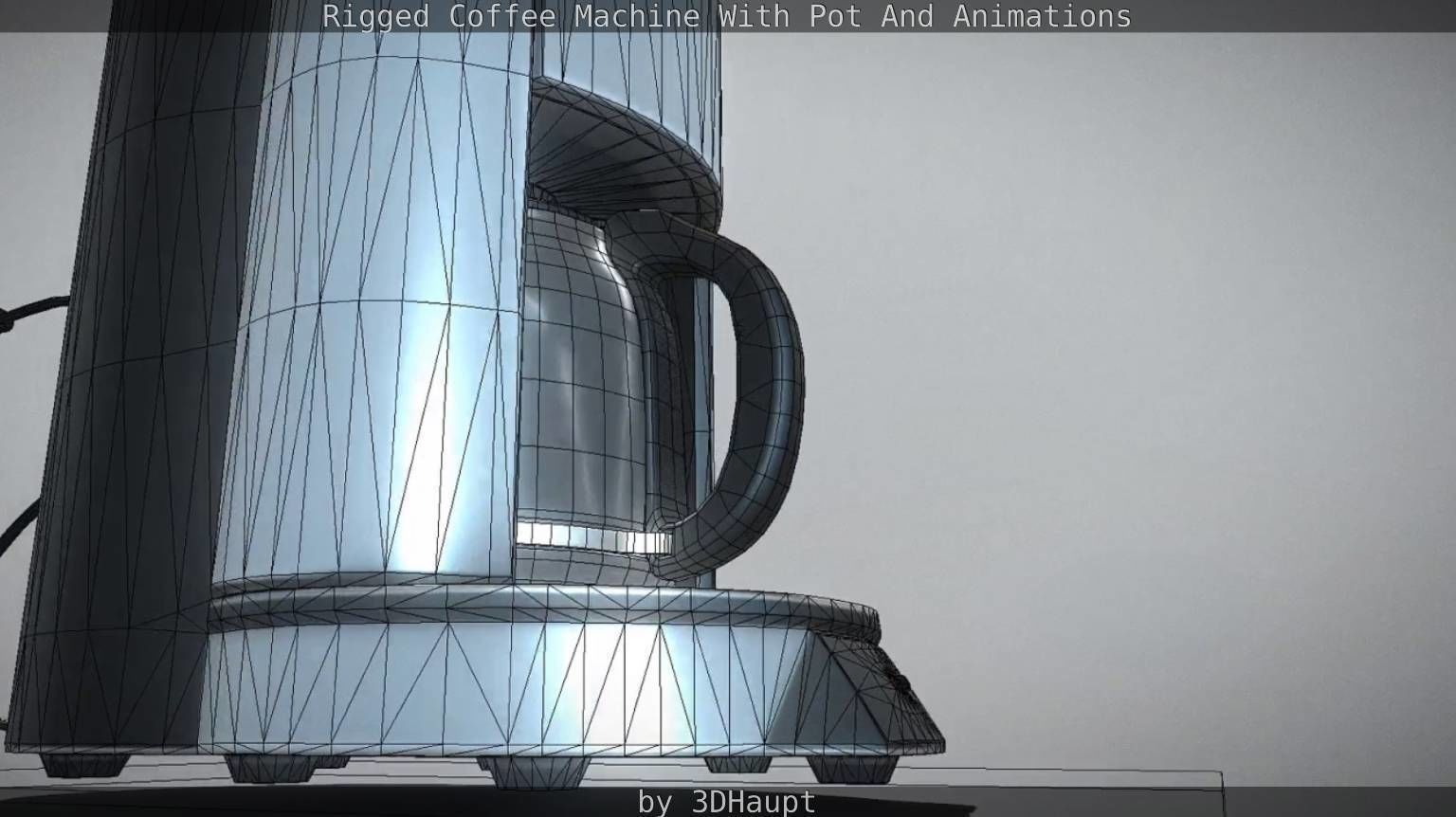 Coffee Machine Rigged Free low-poly 3D model_50