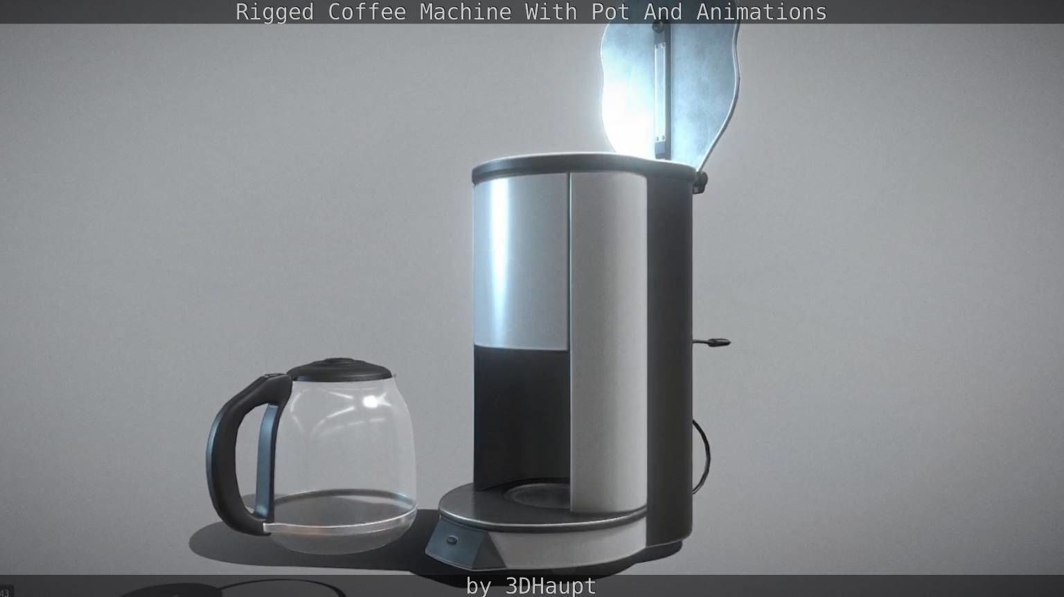 Coffee Machine Rigged Free low-poly 3D model_41