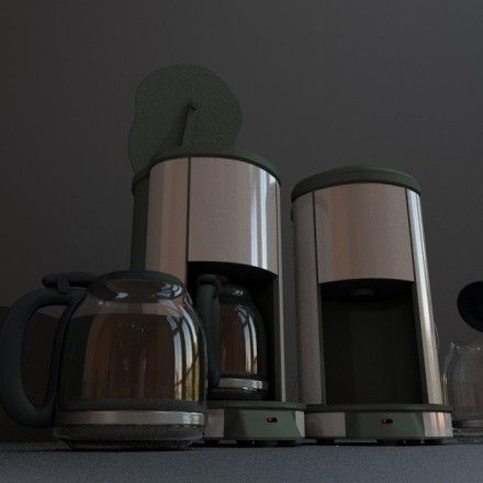 Coffee Machine Rigged Free low-poly 3D model_8