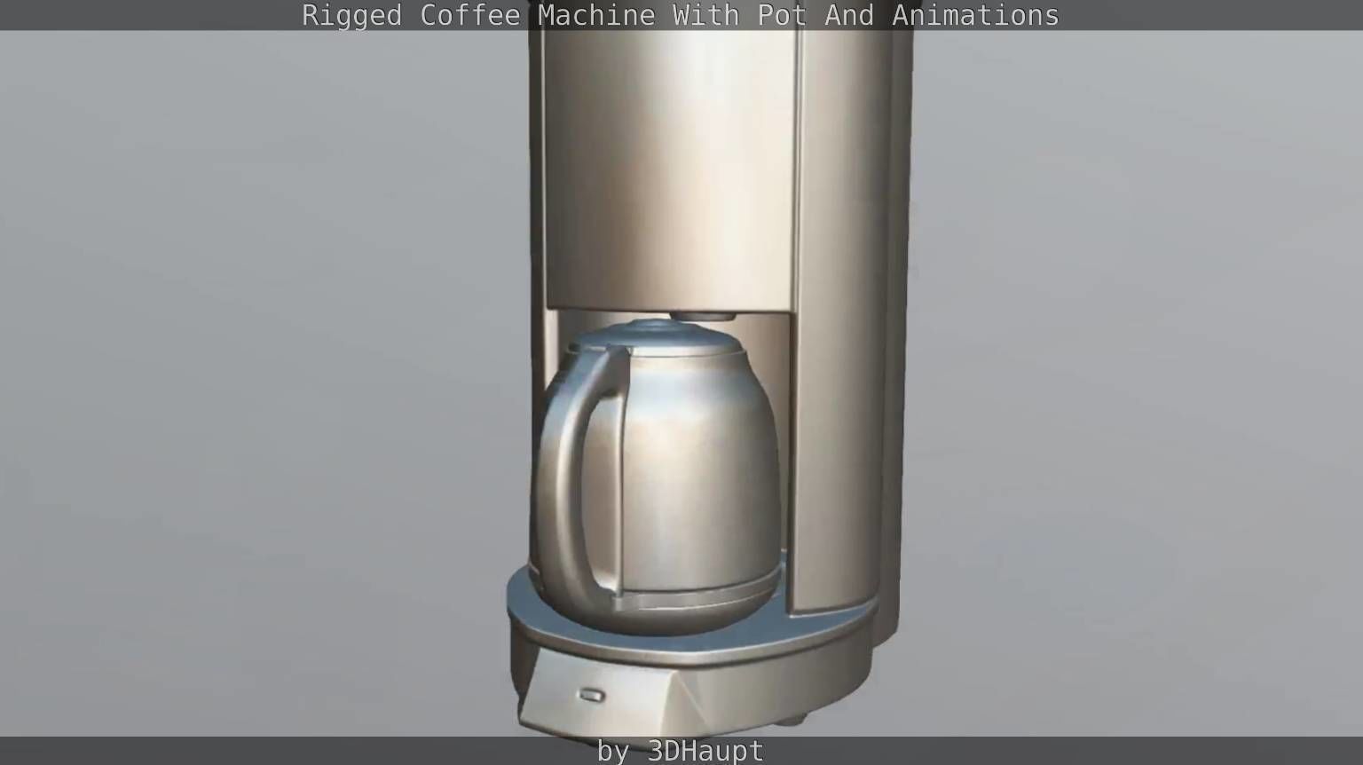 Coffee Machine Rigged Free low-poly 3D model_111