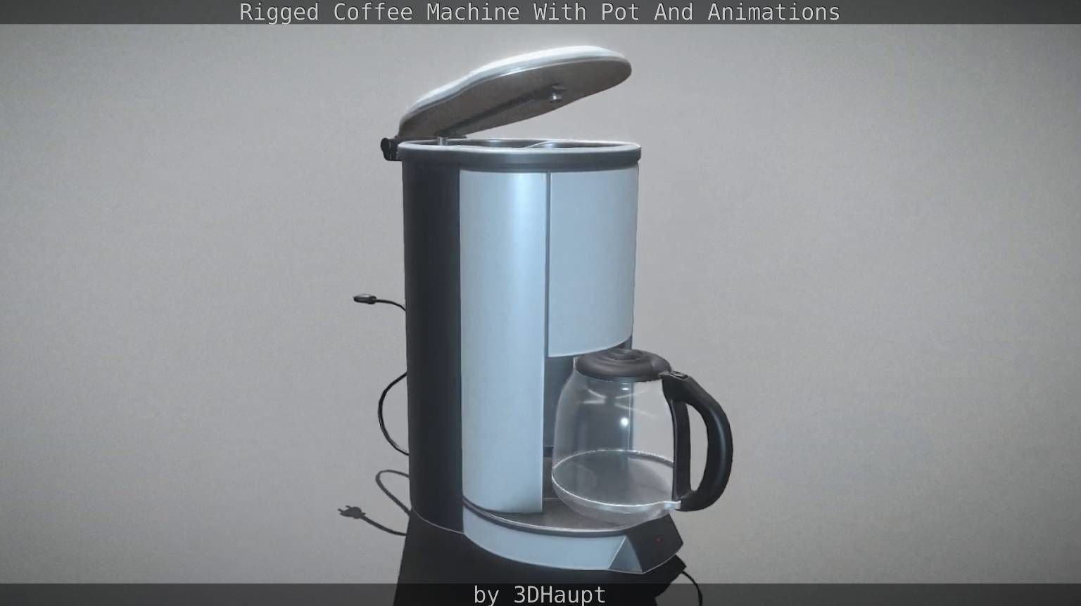 Coffee Machine Rigged Free low-poly 3D model_46