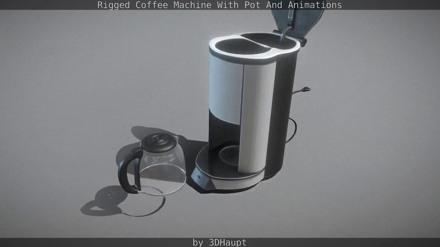 Coffee Machine Rigged Free low-poly 3D model_72