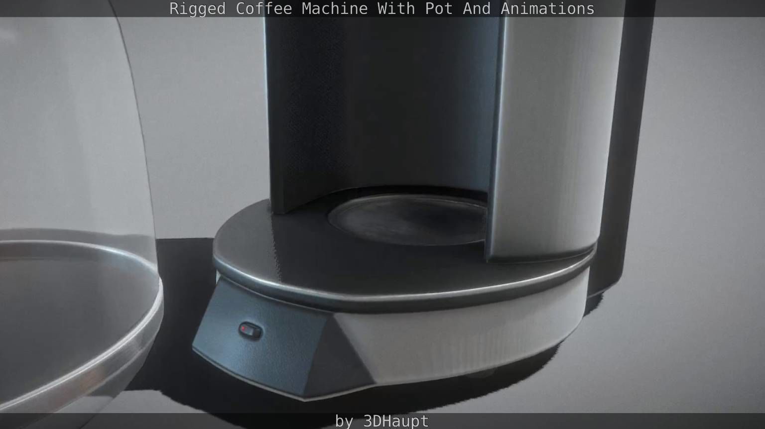Coffee Machine Rigged Free low-poly 3D model_35