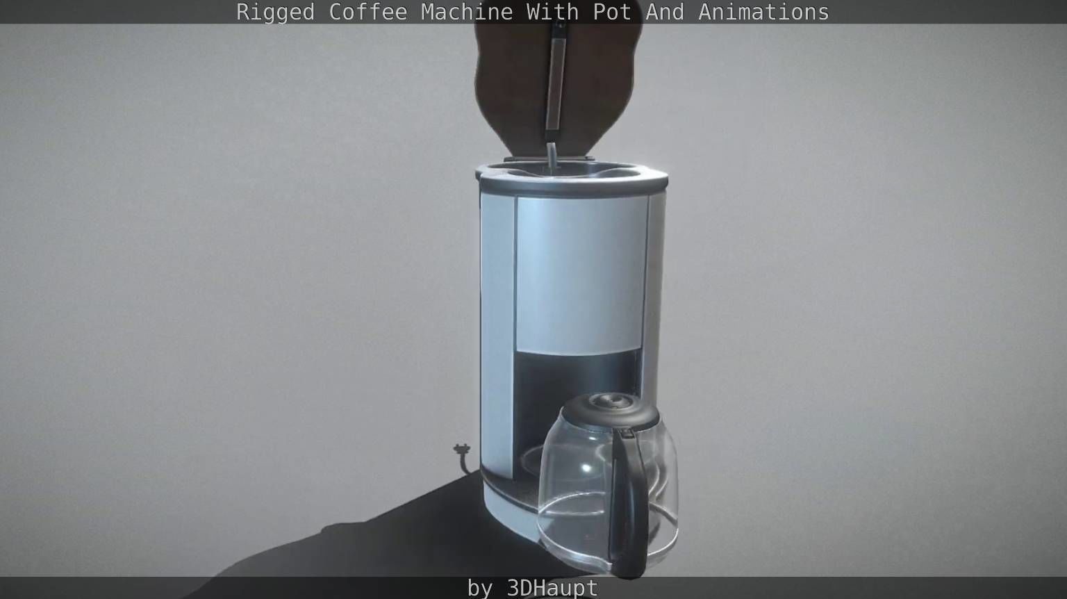 Coffee Machine Rigged Free low-poly 3D model_44