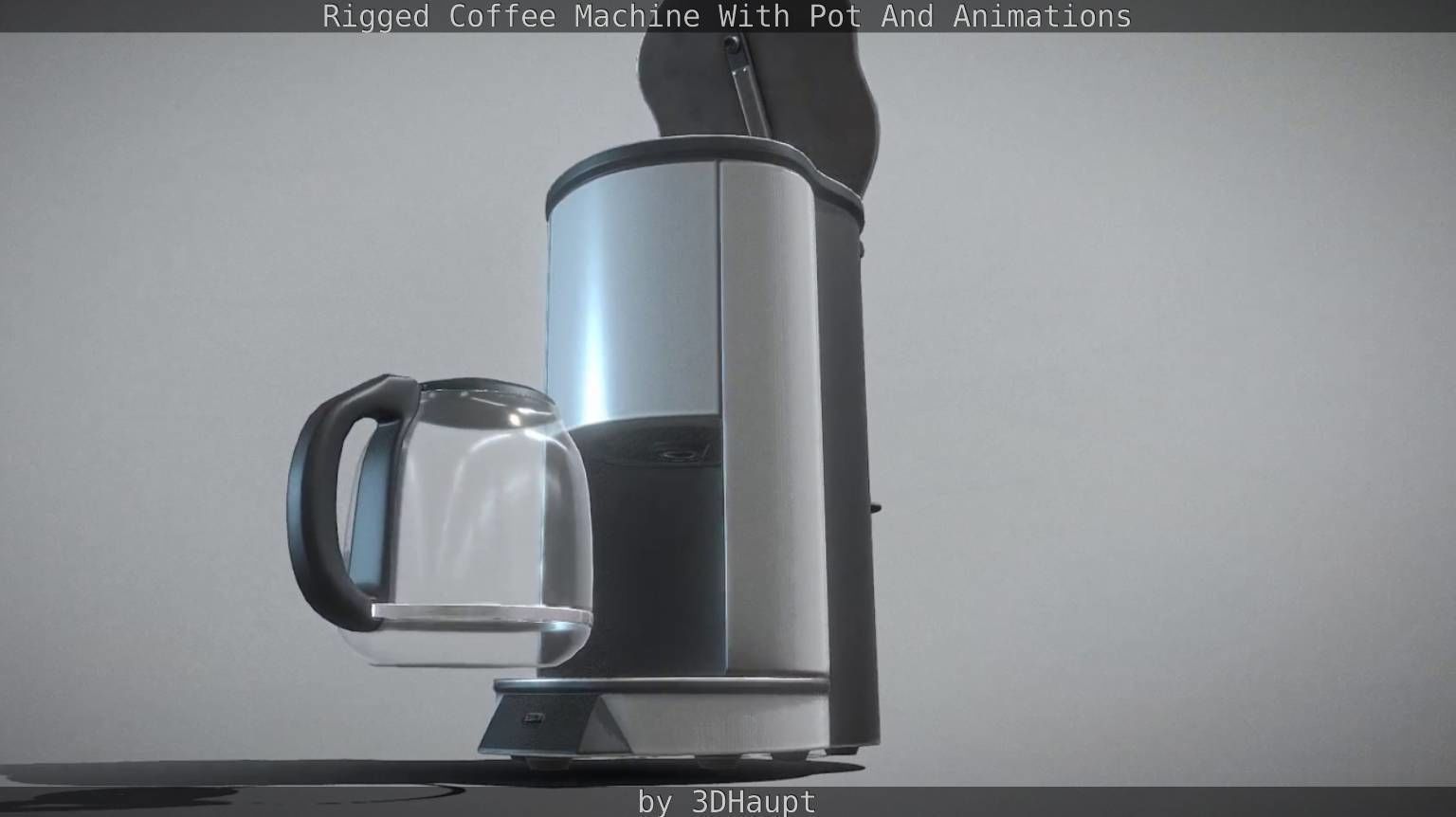 Coffee Machine Rigged Free low-poly 3D model_53