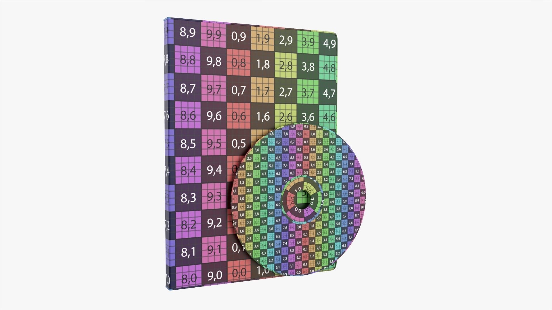 DVD case with disc mockup 3D model_10