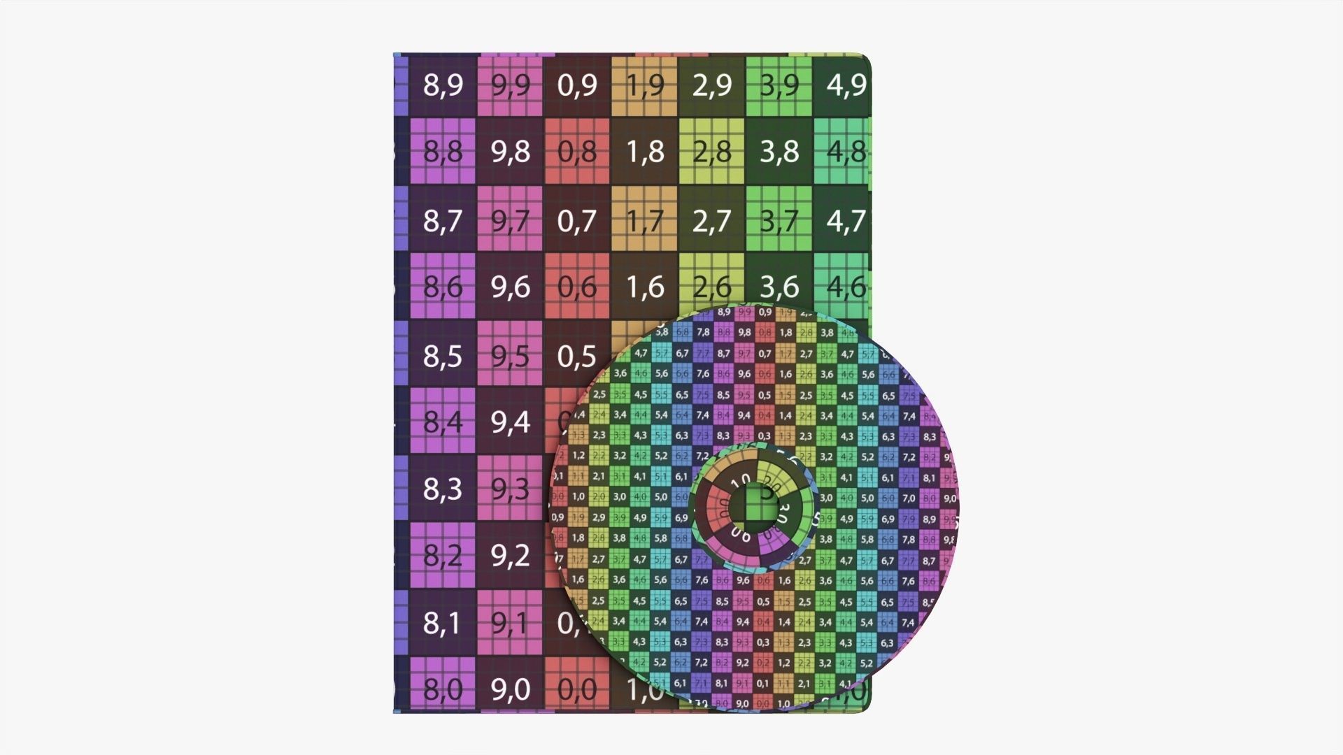 DVD case with disc mockup 3D model_12