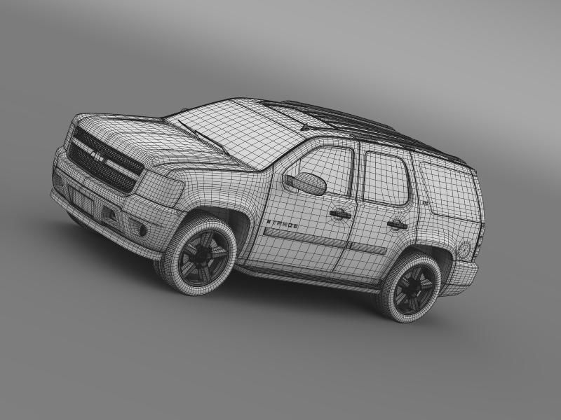 Chevrolet Tahoe LTZ 2007 3D model_12