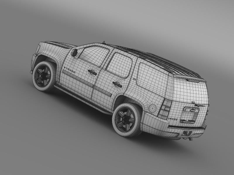 Chevrolet Tahoe LTZ 2007 3D model_14