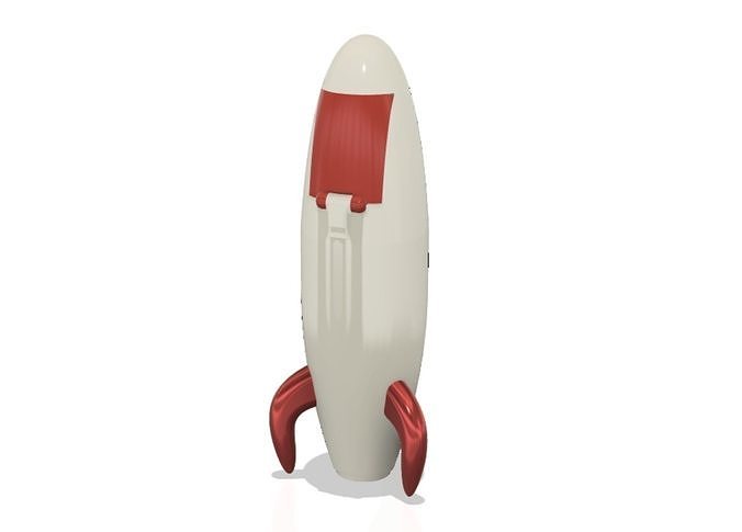 2 Stage Rocket - Single Print 3D print model