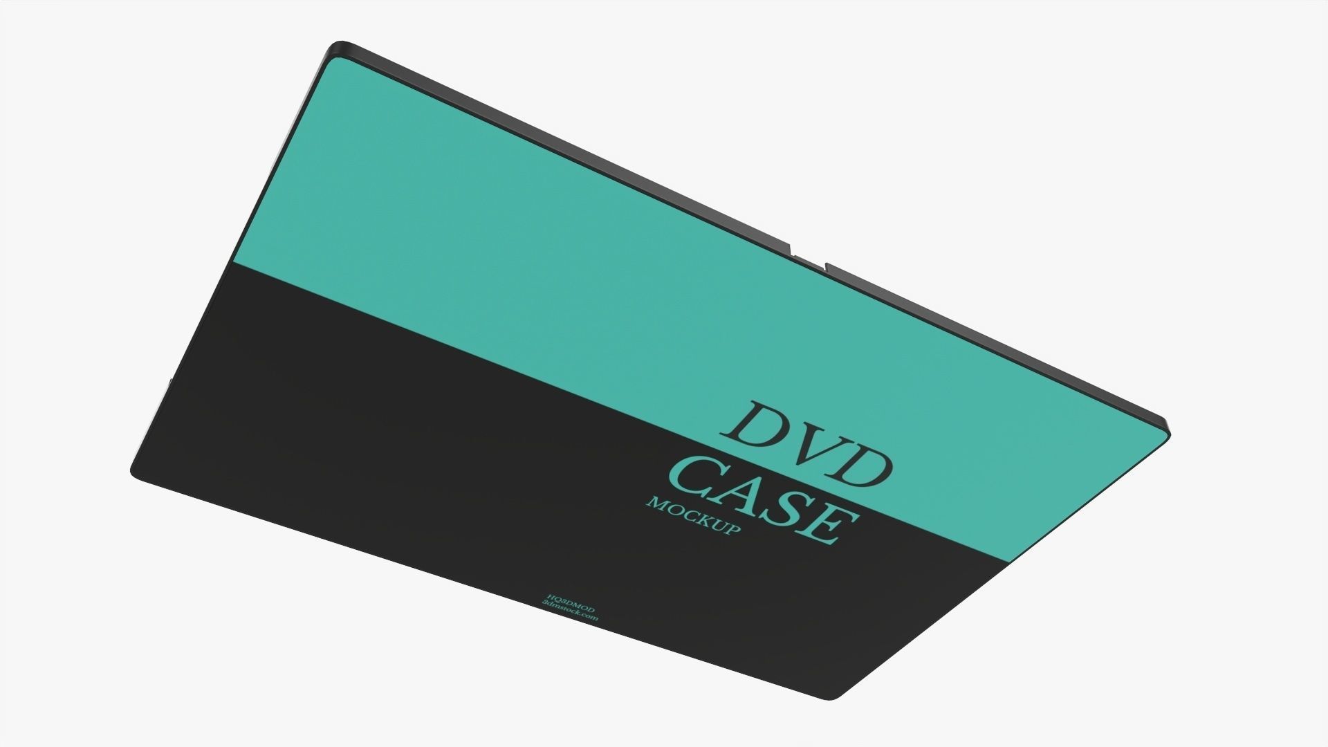 DVD case with disc open 02 mockup 3D model_3