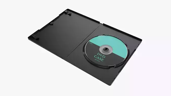 DVD case with disc open 02 mockup