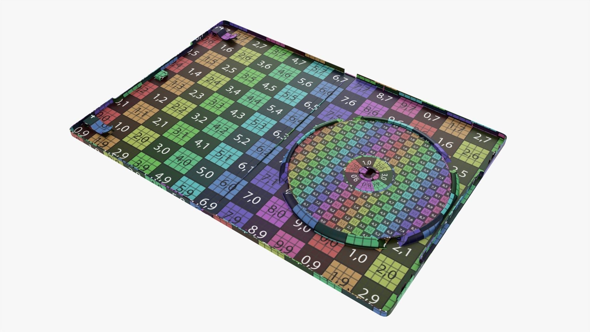 DVD case with disc open 02 mockup 3D model_8