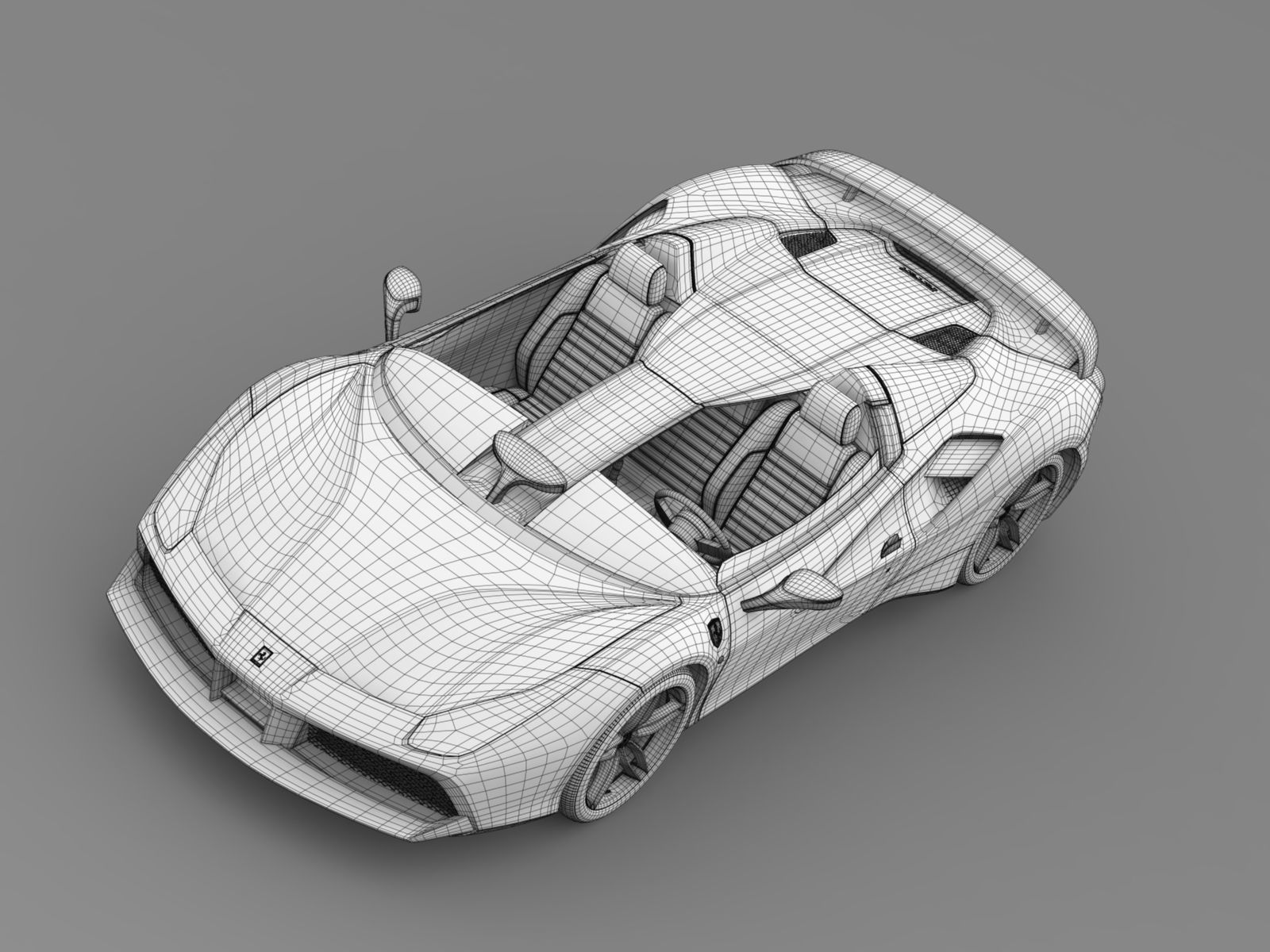 Ferrari 488 Speedster 2016 3D model_8