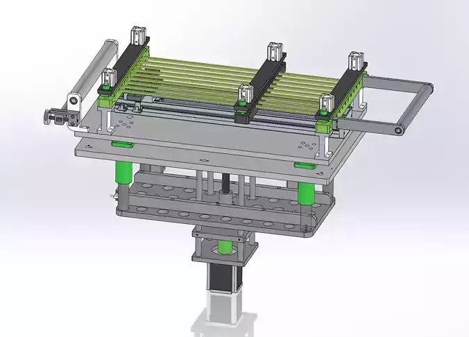 Double axle shifting load fine tuning platform