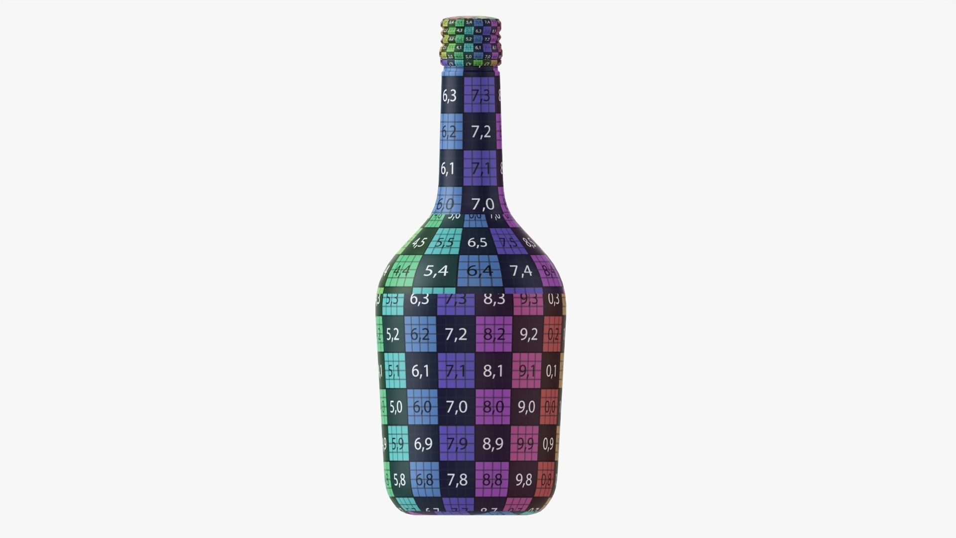 Whiskey bottle 09 3D model_15