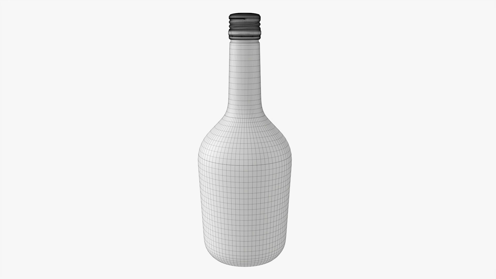 Whiskey bottle 09 3D model_6