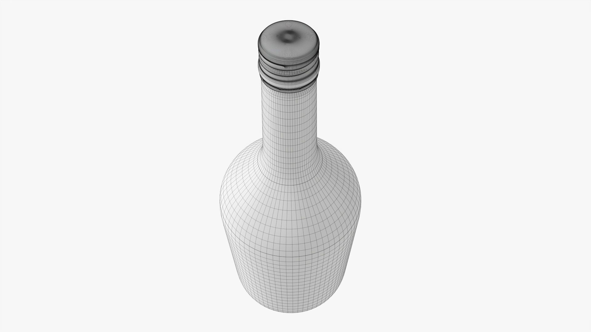 Whiskey bottle 09 3D model_7