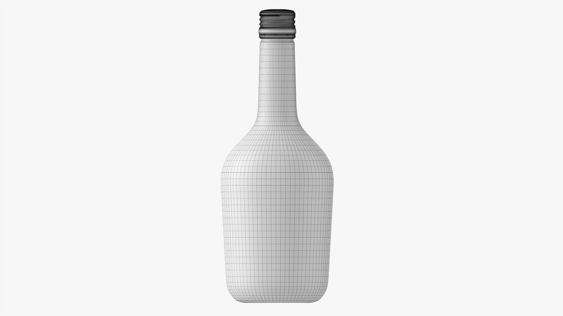 Whiskey bottle 09 3D model_9
