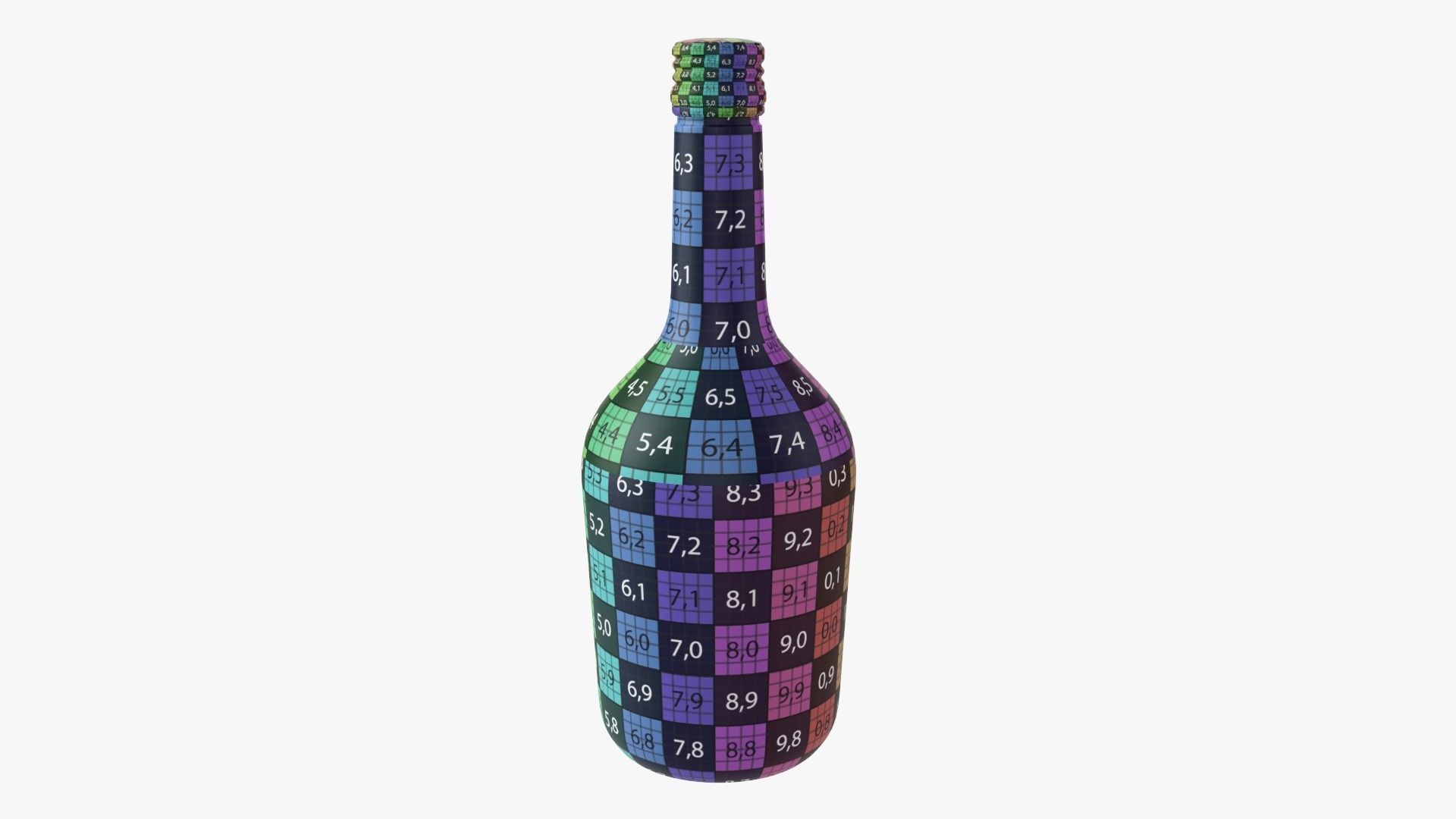 Whiskey bottle 09 3D model_12